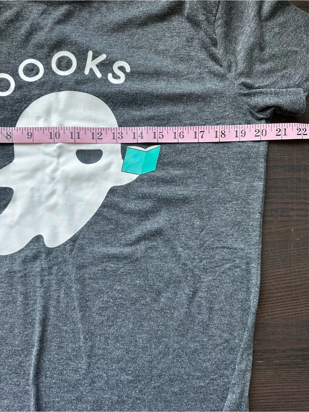 Books Ghost Graphic Tee Halloween Teacher Fall Shirt Size Medium